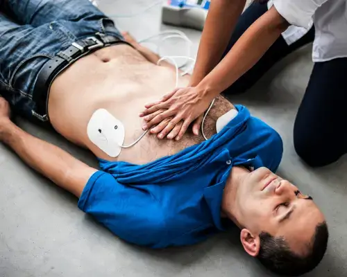 person performing CPR